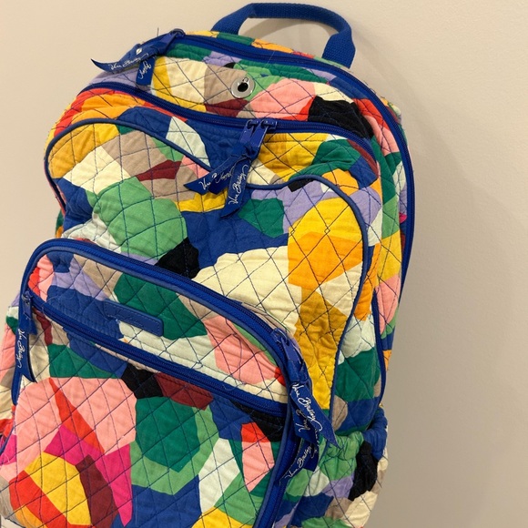 Vera Bradley Campus large backpack with padded back. Pop Art pattern. - Picture 11 of 13